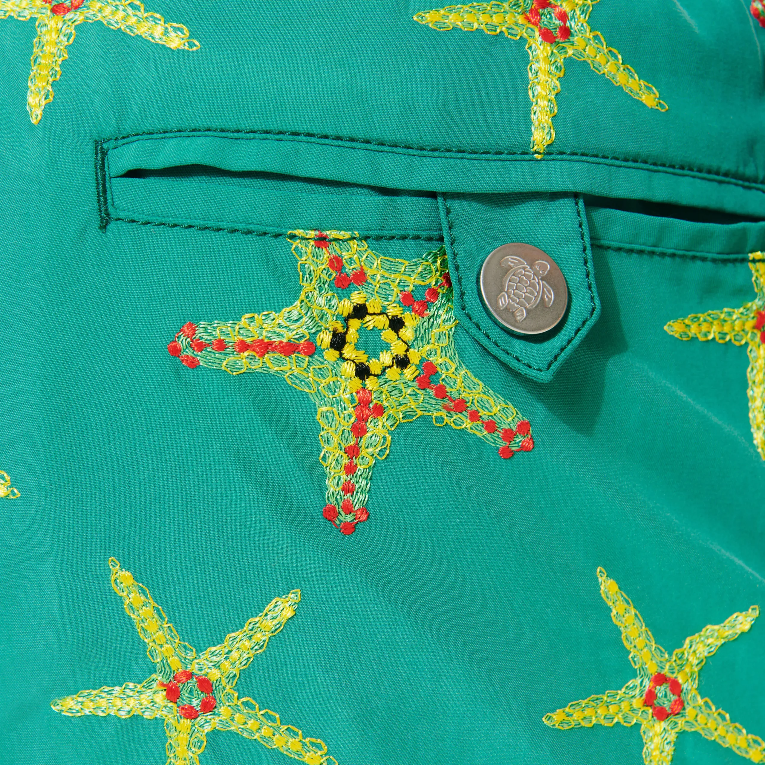 Vilebrequin Men Swim Trunks Embroidered Starfish Dance - Limited Edition*Men The Embroidered