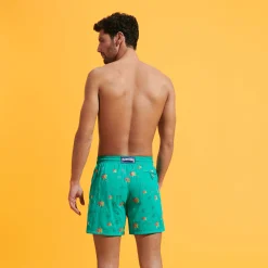 Vilebrequin Men Swim Trunks Embroidered Piranhas - Limited Edition*Men The Embroidered