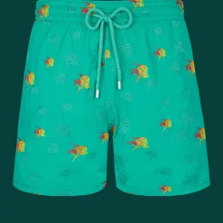 Vilebrequin Men Swim Trunks Embroidered Piranhas - Limited Edition*Men The Embroidered