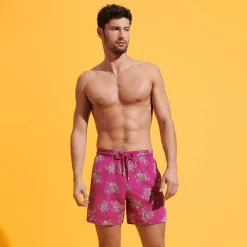 Vilebrequin Men Swim Trunks Embroidered Vbq Turtles - Limited Edition*Men The Embroidered
