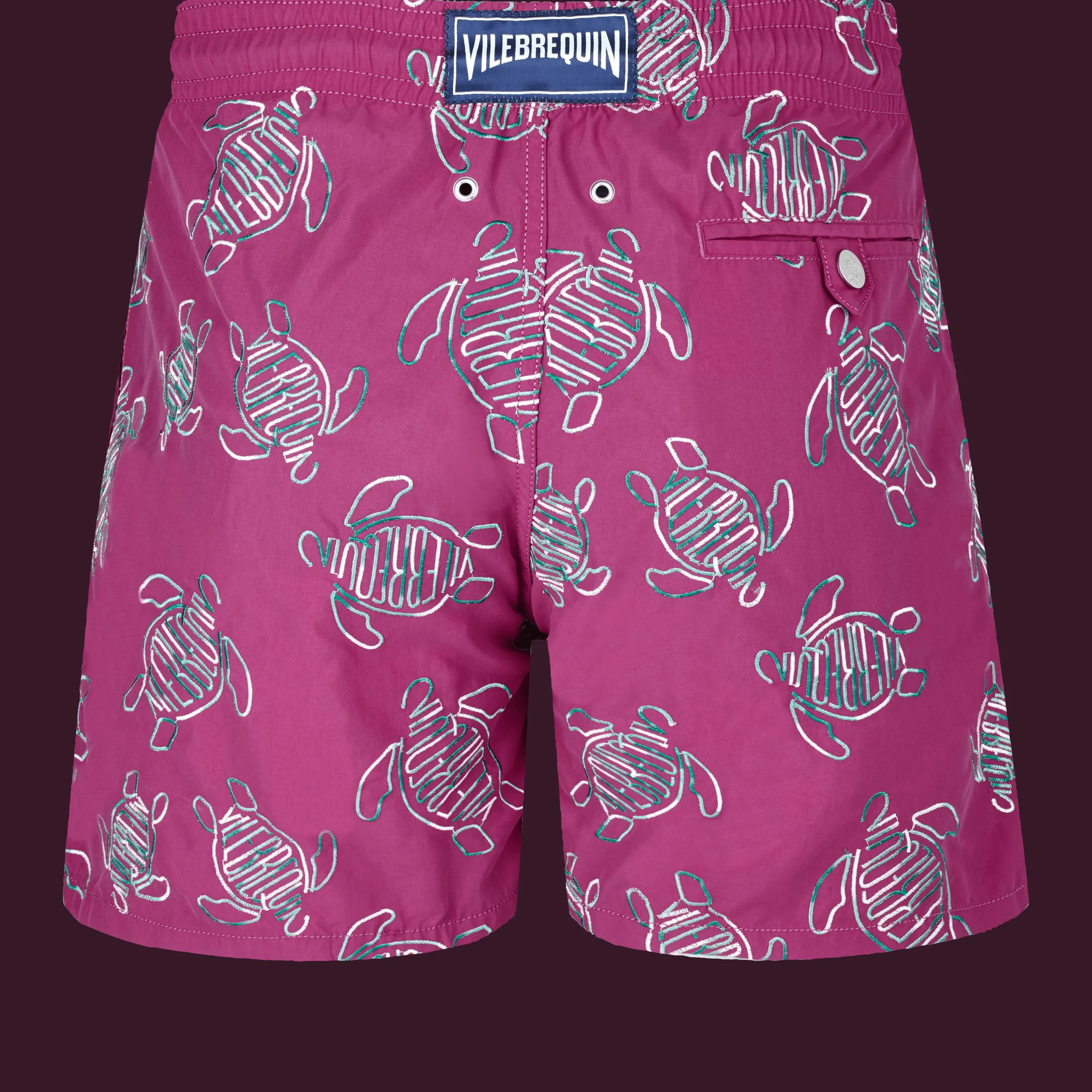 Vilebrequin Men Swim Trunks Embroidered Vbq Turtles - Limited Edition*Men The Embroidered