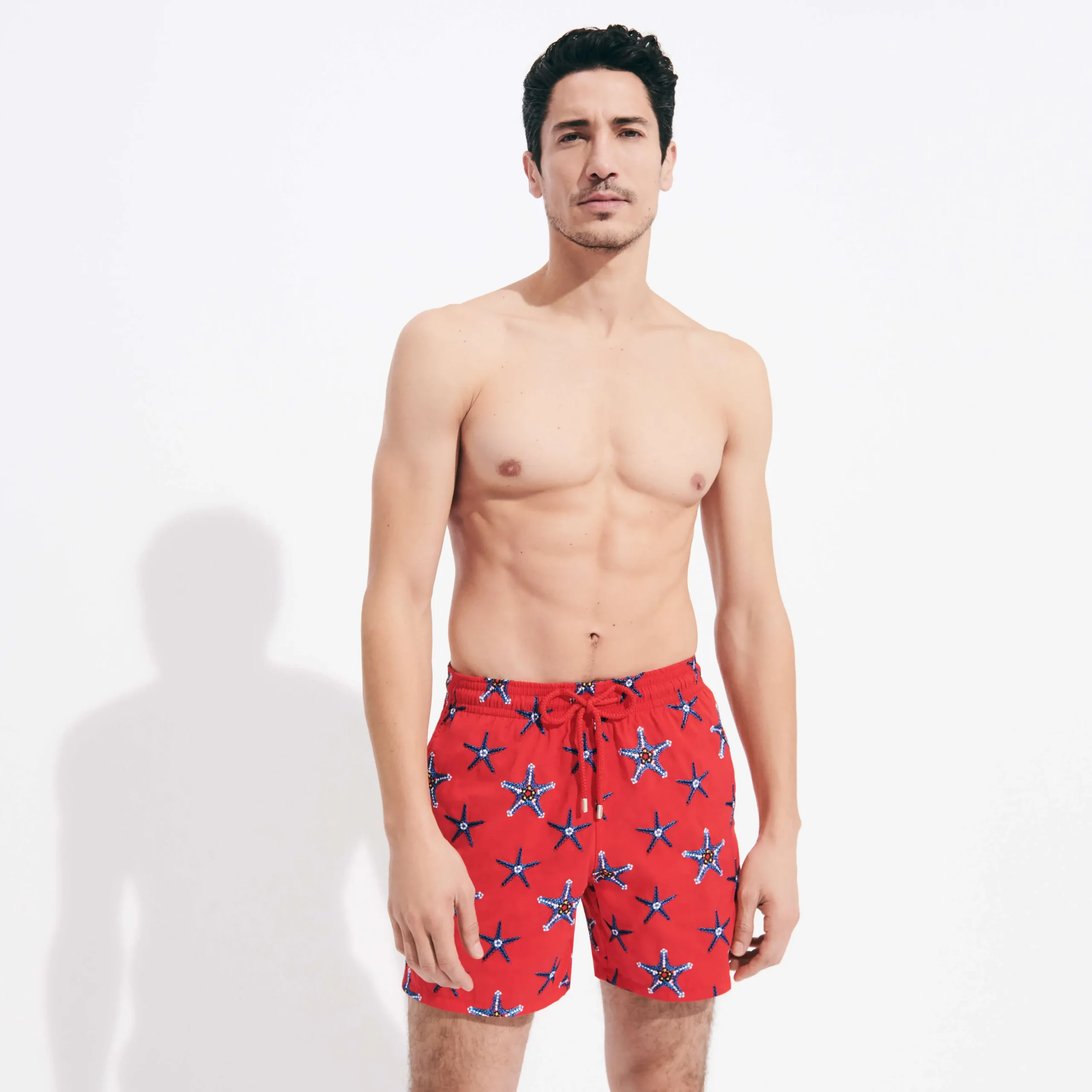 Vilebrequin Men Swim Trunks Embroidered Starfish Dance - Limited Edition*Men The Embroidered