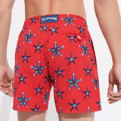 Vilebrequin Men Swim Trunks Embroidered Starfish Dance - Limited Edition*Men The Embroidered