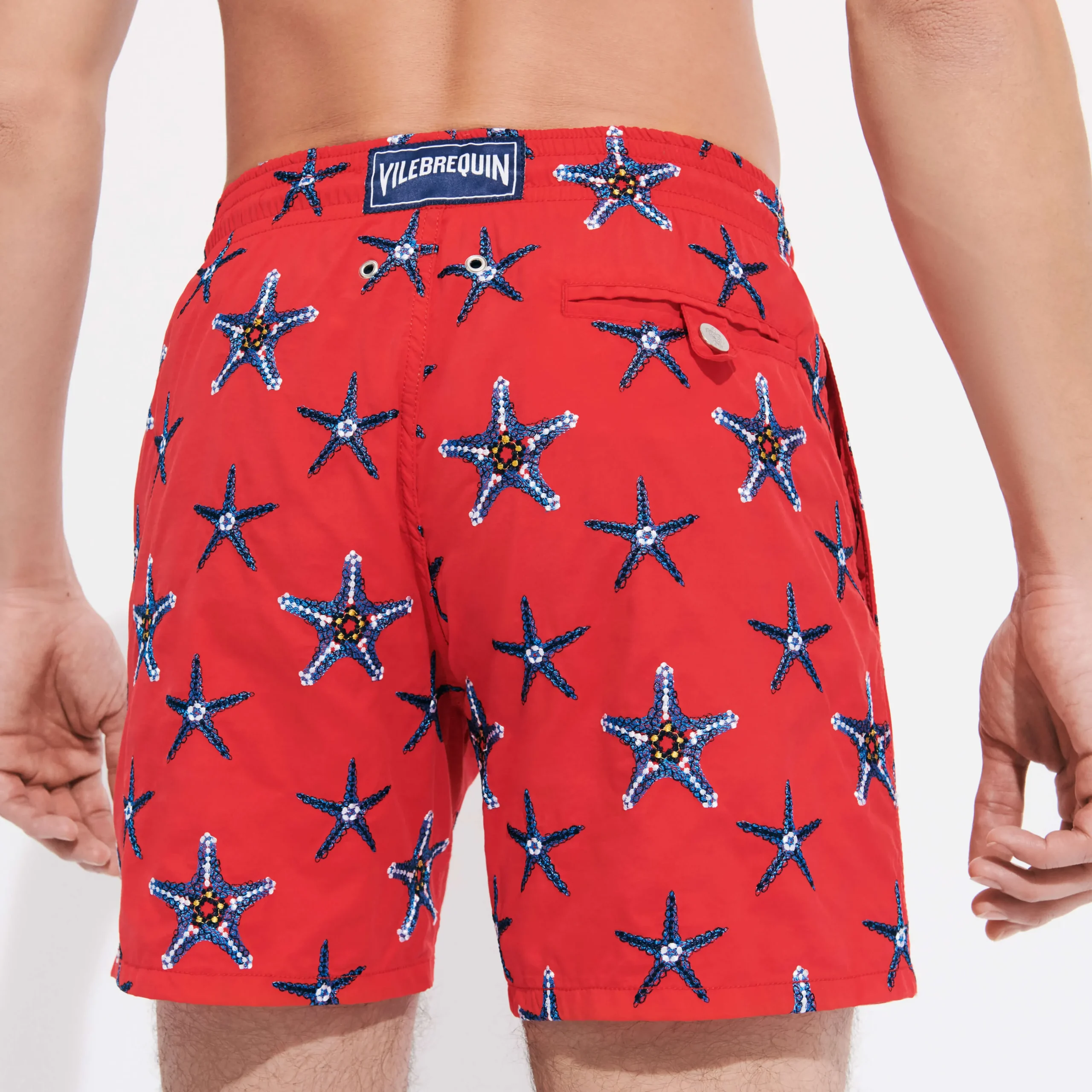 Vilebrequin Men Swim Trunks Embroidered Starfish Dance - Limited Edition*Men The Embroidered