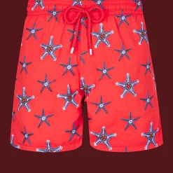 Vilebrequin Men Swim Trunks Embroidered Starfish Dance - Limited Edition*Men The Embroidered