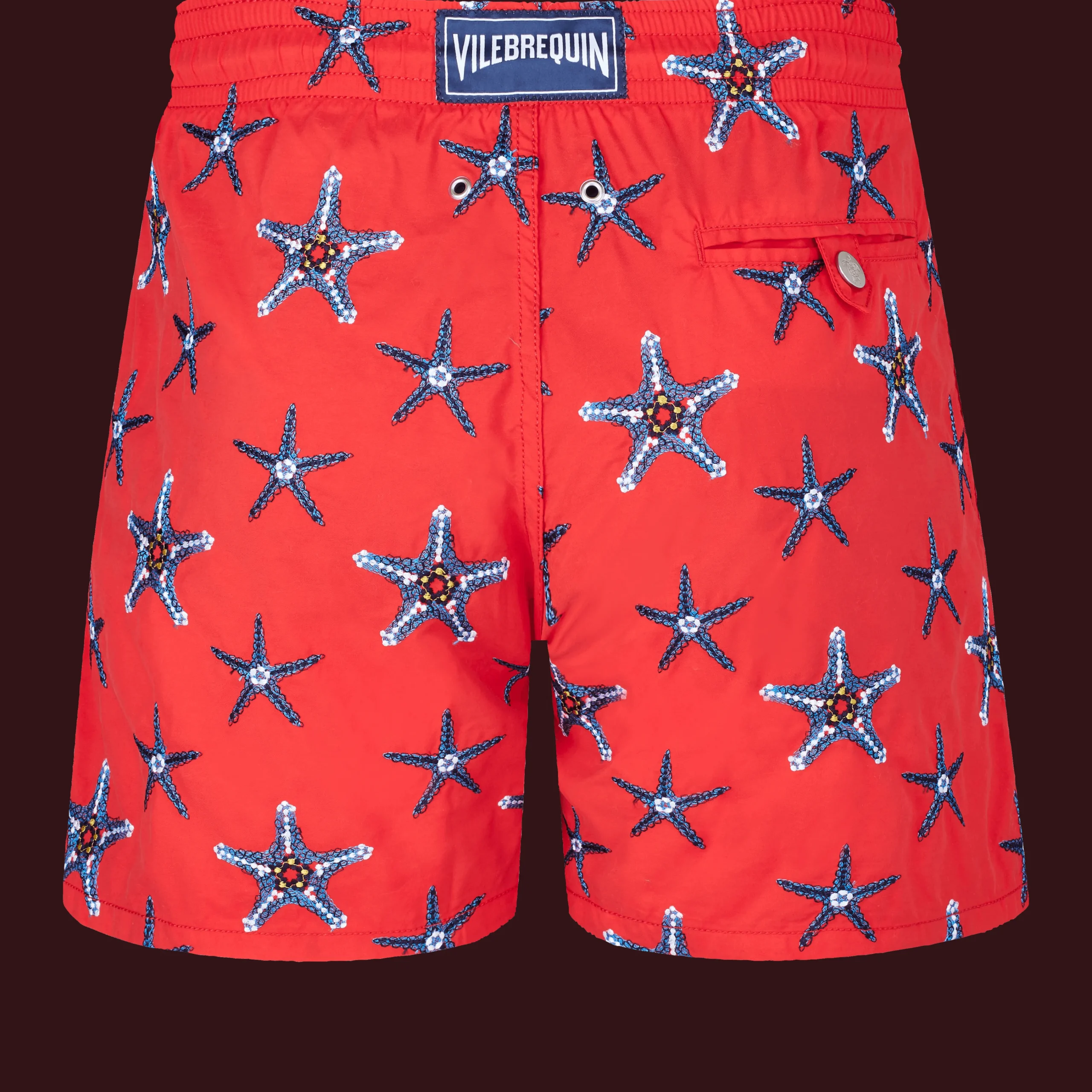 Vilebrequin Men Swim Trunks Embroidered Starfish Dance - Limited Edition*Men The Embroidered
