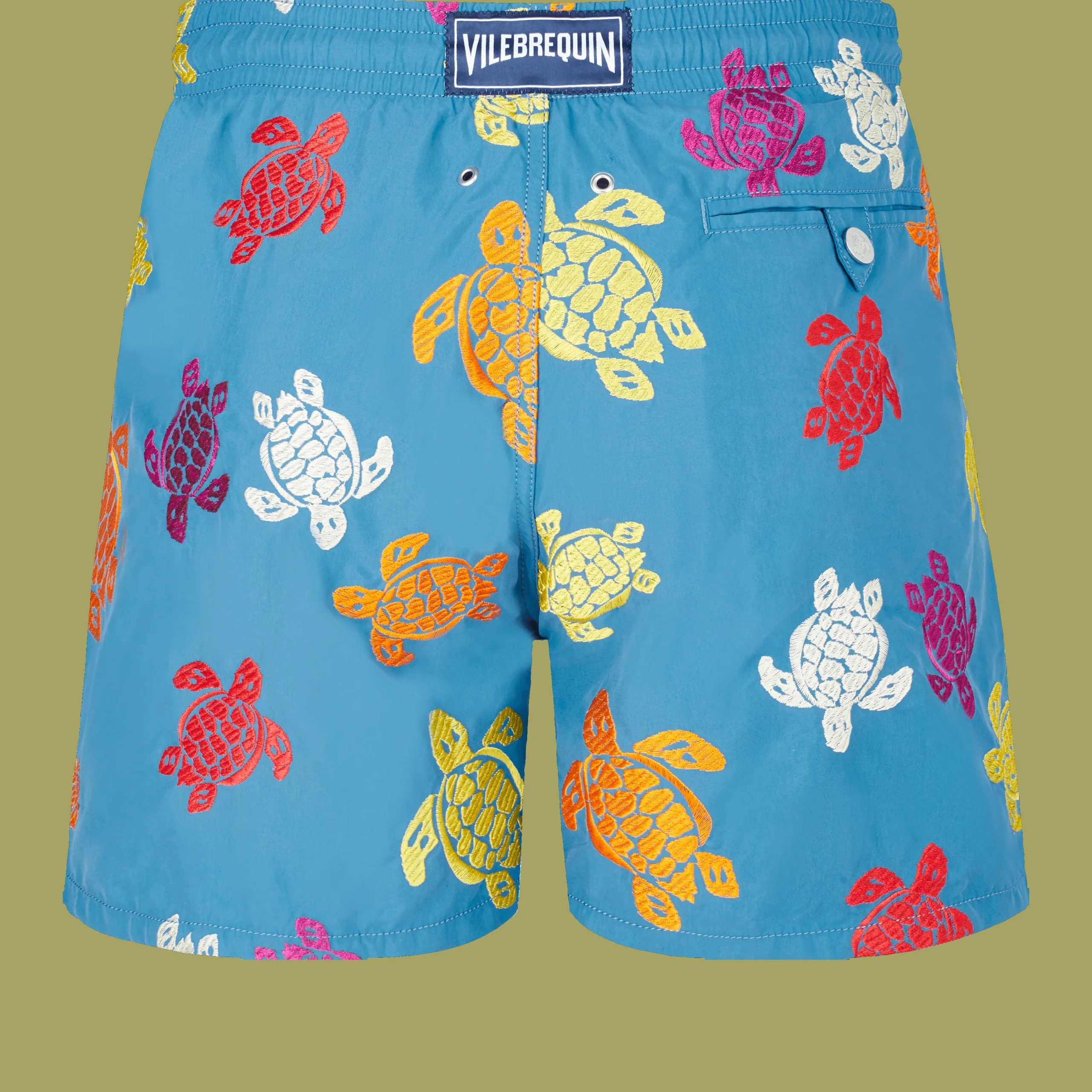 Vilebrequin Men Swim Trunks Embroidered Ronde Tortues Multicolores - Limited Edition*Men The Embroidered