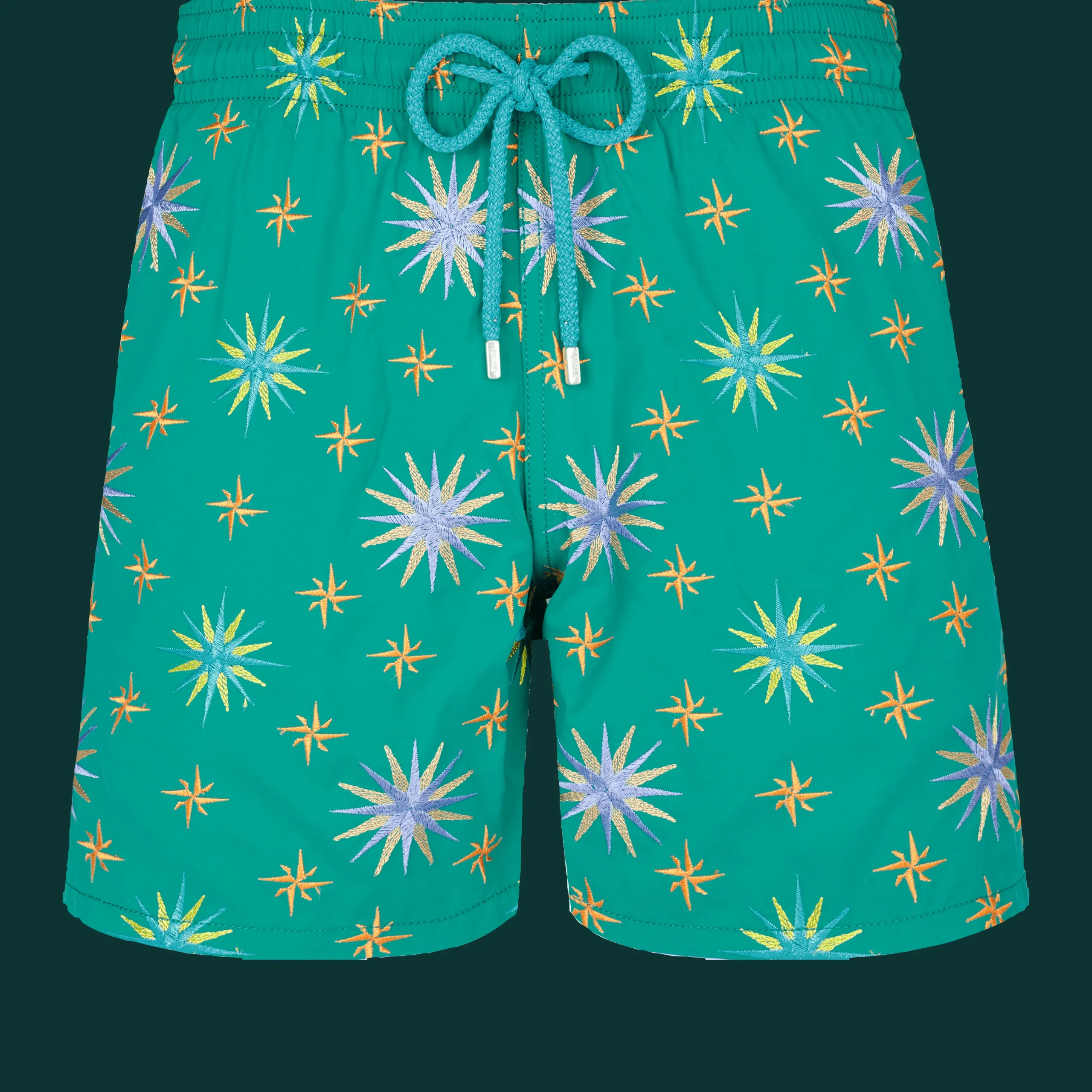 Vilebrequin Men Swim Trunks Embroidered Sud - Limited Edition*Men The Embroidered