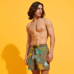 Vilebrequin Men Swim Trunks Embroidered Ronde Tortues Multicolores - Limited Edition*Men The Embroidered