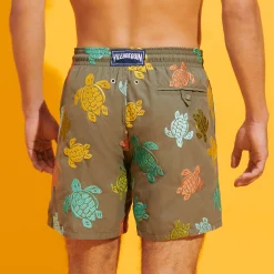Vilebrequin Men Swim Trunks Embroidered Ronde Tortues Multicolores - Limited Edition*Men The Embroidered
