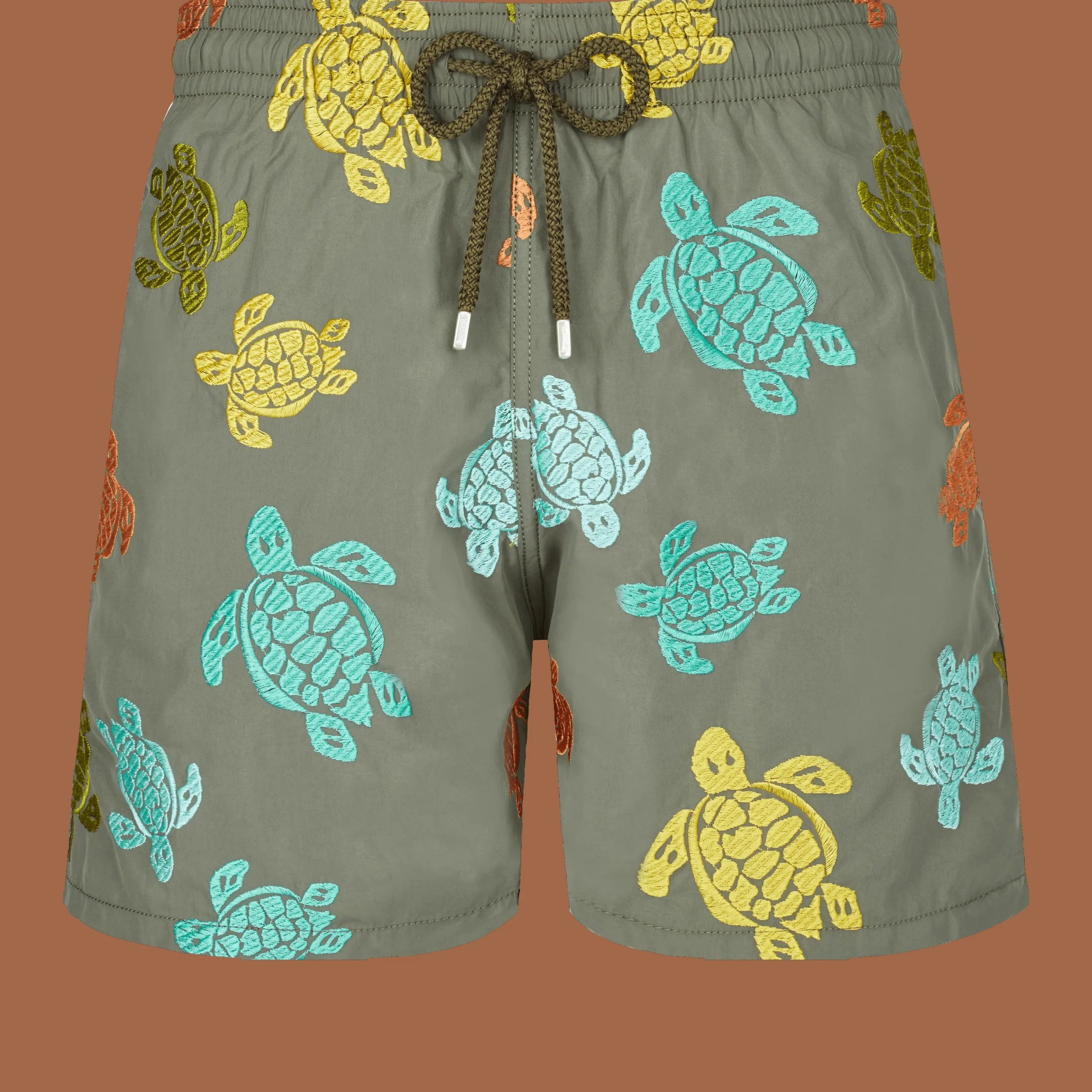 Vilebrequin Men Swim Trunks Embroidered Ronde Tortues Multicolores - Limited Edition*Men The Embroidered