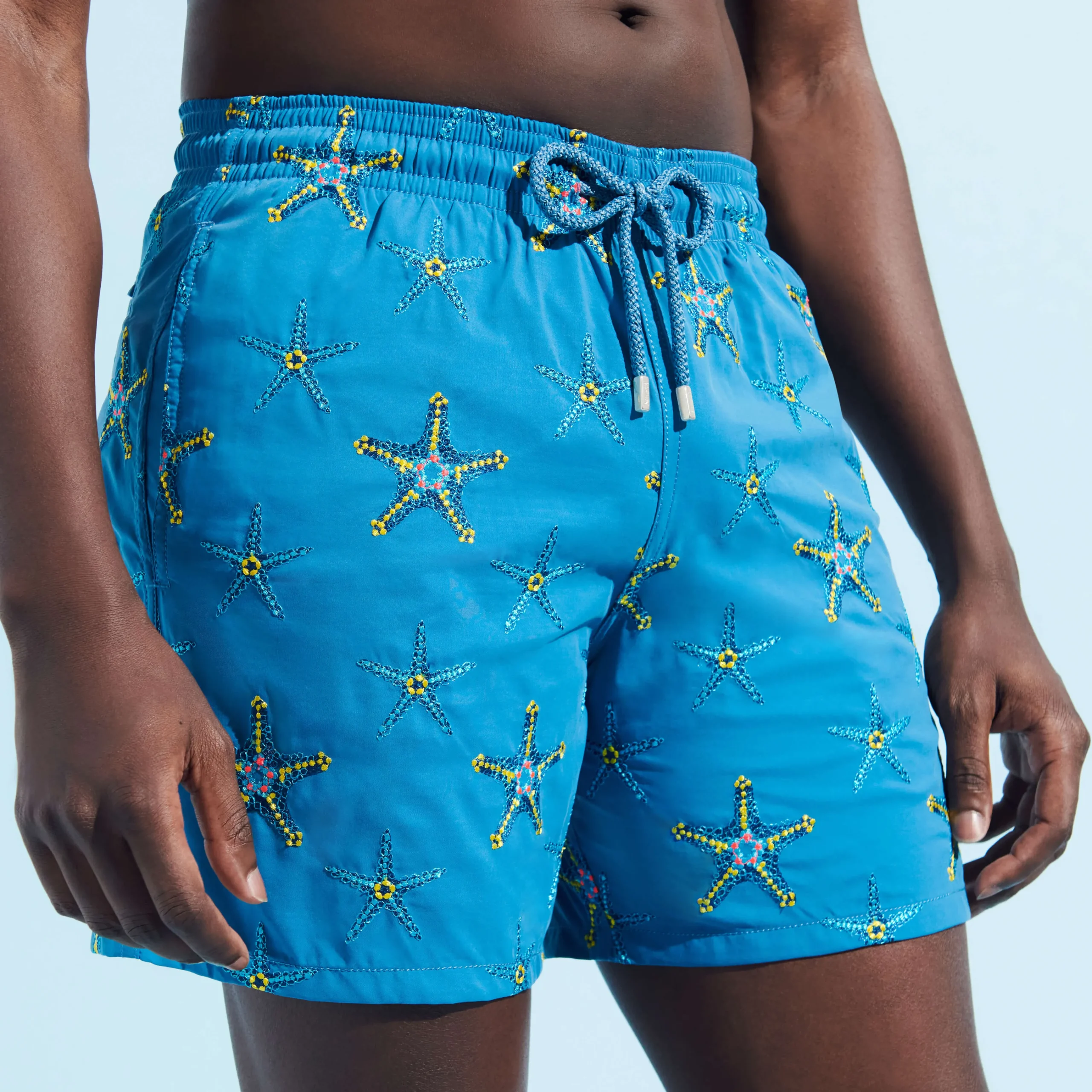 Vilebrequin Men Swim Trunks Embroidered Starfish Dance - Limited Edition*Men The Embroidered