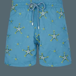 Vilebrequin Men Swim Trunks Embroidered Starfish Dance - Limited Edition*Men The Embroidered