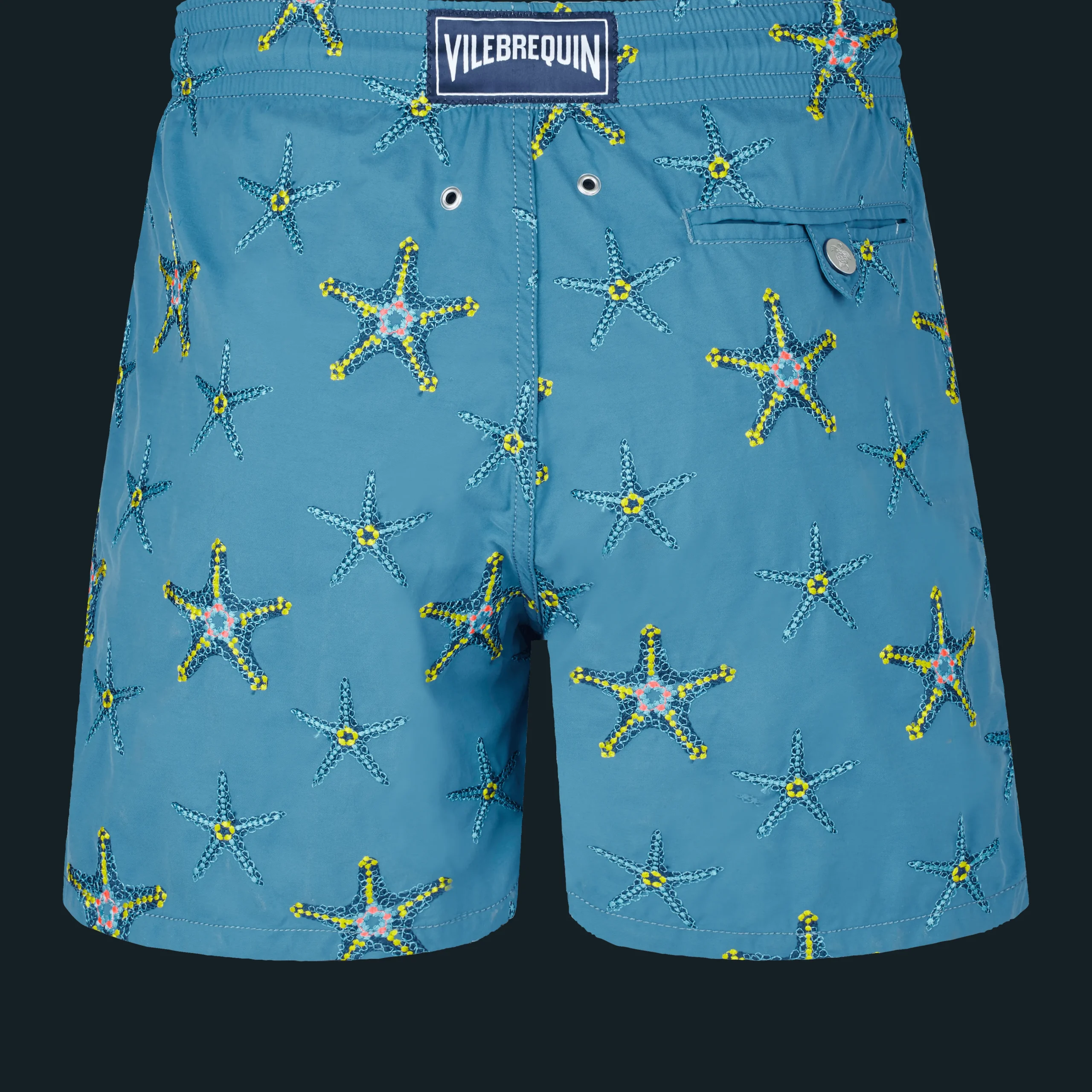 Vilebrequin Men Swim Trunks Embroidered Starfish Dance - Limited Edition*Men The Embroidered