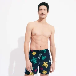 Vilebrequin Men Swim Trunks Embroidered Ronde Tortues Multicolores - Limited Edition*Men The Embroidered