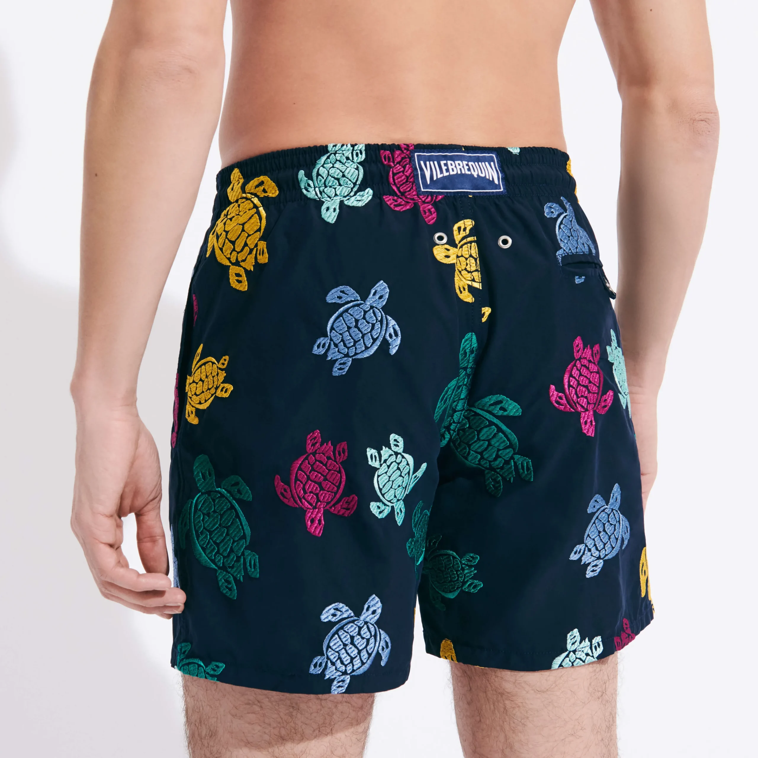 Vilebrequin Men Swim Trunks Embroidered Ronde Tortues Multicolores - Limited Edition*Men The Embroidered