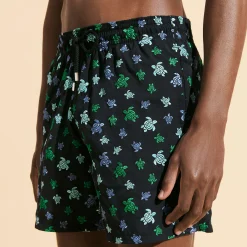 Vilebrequin Men Swim Trunks Embroidered Micro Ronde Des Tortues Rainbow - Limited Edition*Men The Embroidered