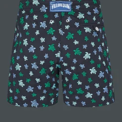 Vilebrequin Men Swim Trunks Embroidered Micro Ronde Des Tortues Rainbow - Limited Edition*Men The Embroidered