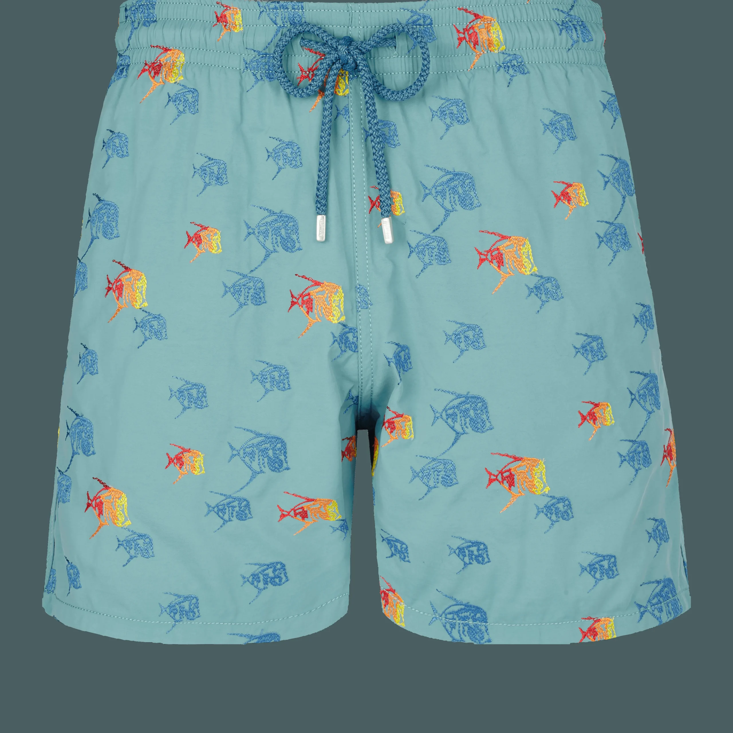 Vilebrequin Men Swim Trunks Embroidered Piranhas - Limited Edition*Men The Embroidered