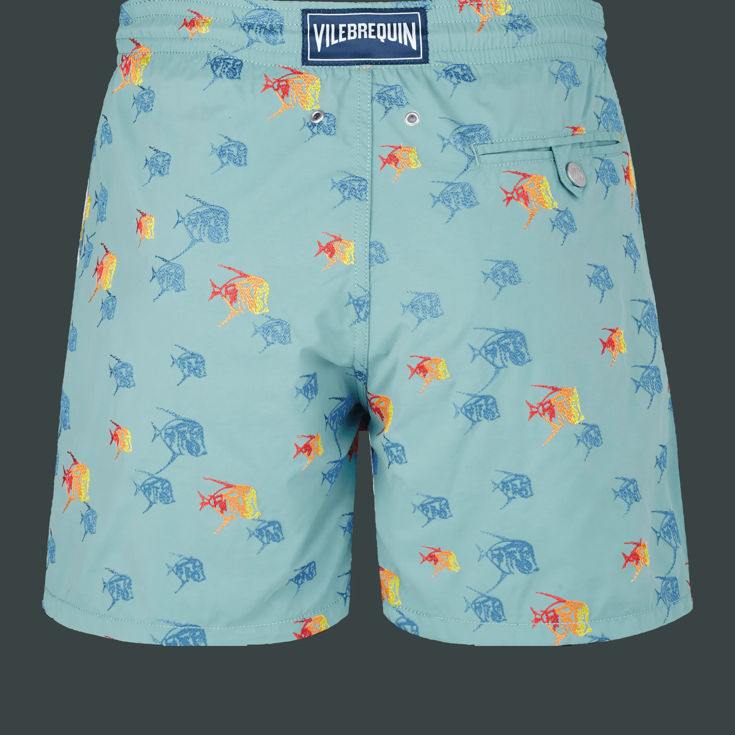 Vilebrequin Men Swim Trunks Embroidered Piranhas - Limited Edition*Men The Embroidered