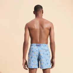 Vilebrequin Men Swim Trunks Embroidered Micro Ronde Des Tortues Rainbow - Limited Edition*Men The Embroidered