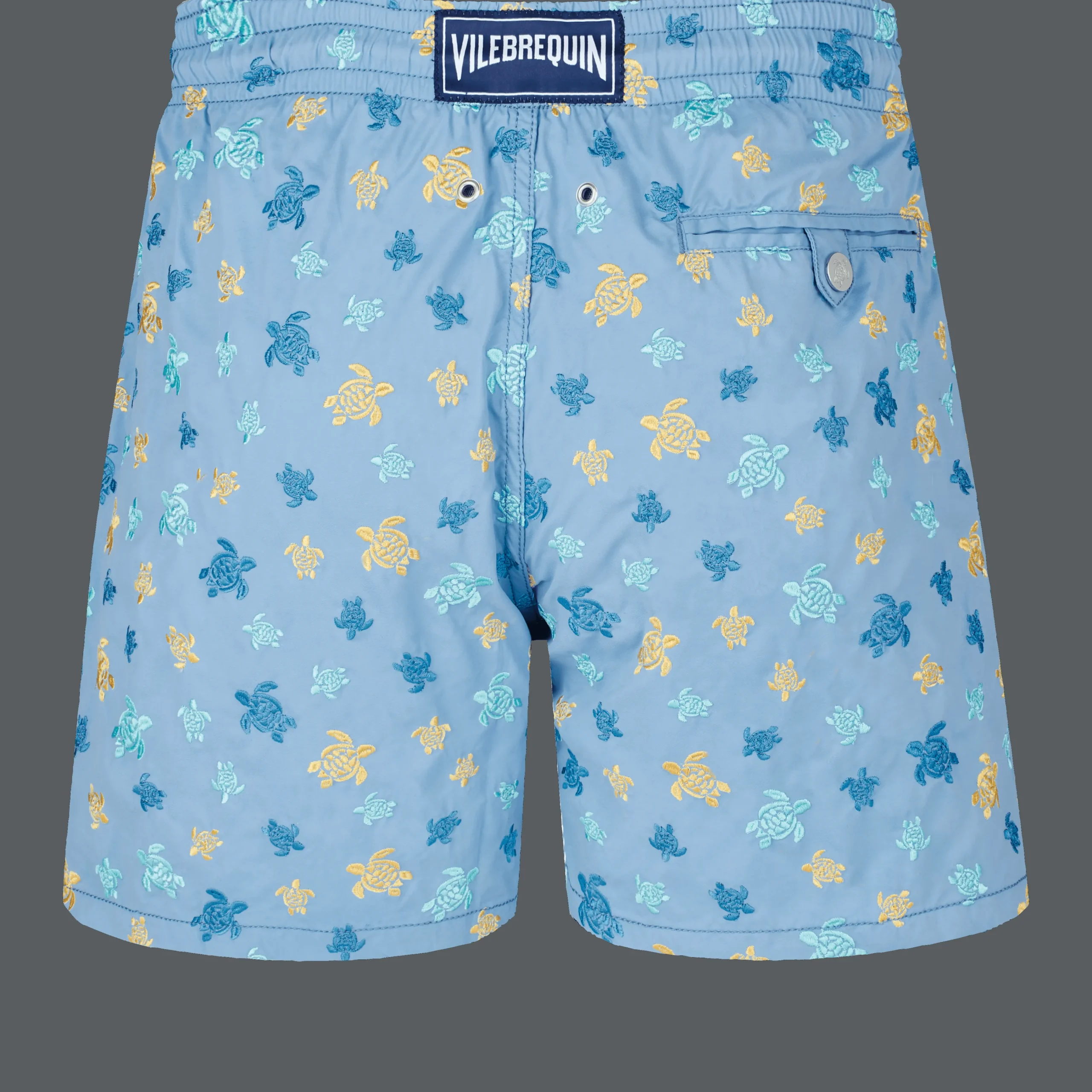 Vilebrequin Men Swim Trunks Embroidered Micro Ronde Des Tortues Rainbow - Limited Edition*Men The Embroidered
