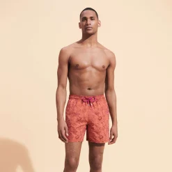 Vilebrequin Men Swim Trunks Embroidered Marche Provencal - Limited Edition*Men The Embroidered
