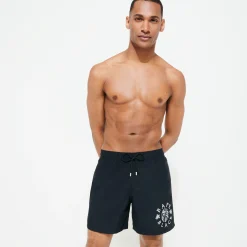 Vilebrequin Men Swim Trunks Embroidered Logo - X Bape® Black*Men The Embroidered