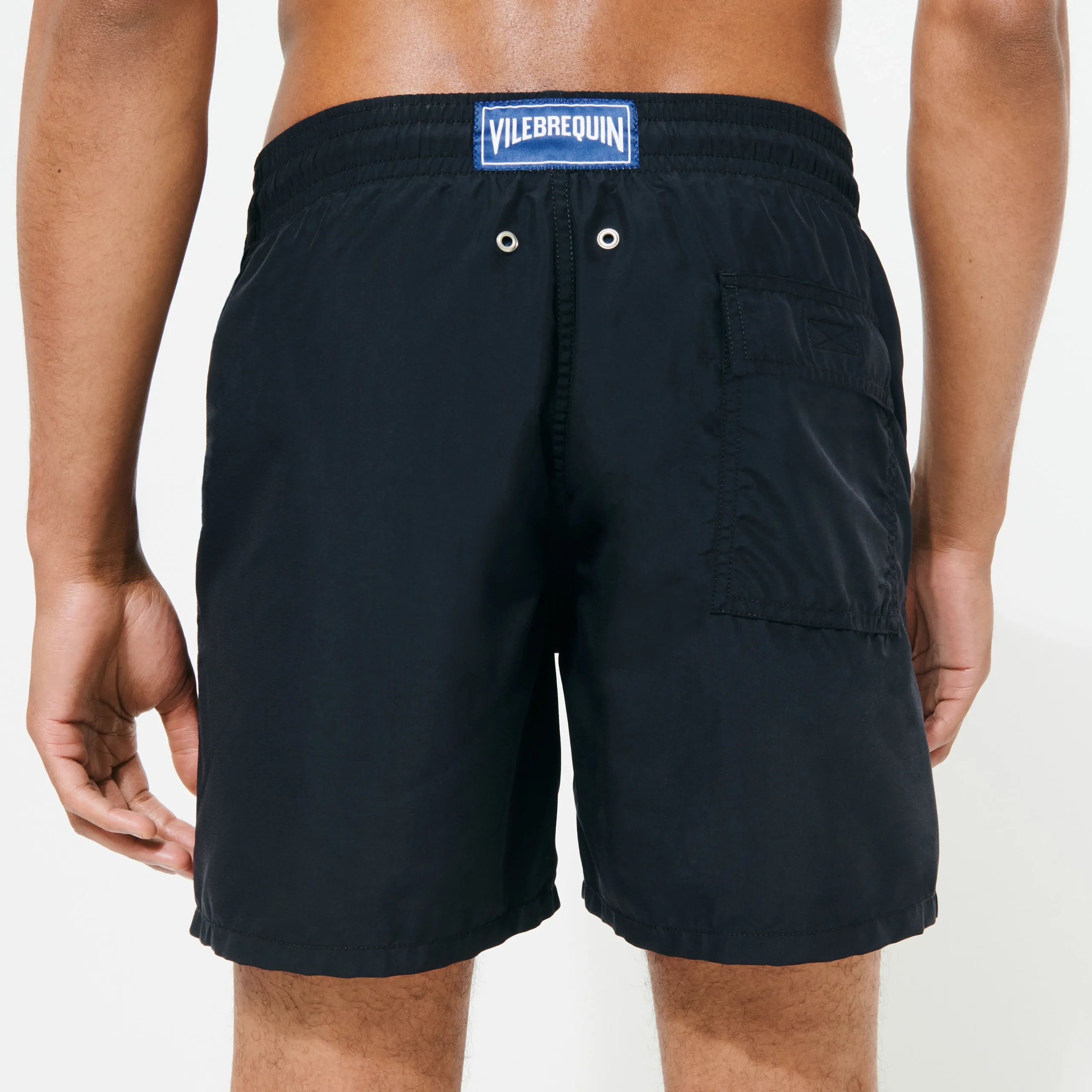Vilebrequin Men Swim Trunks Embroidered Logo - X Bape® Black*Men The Embroidered
