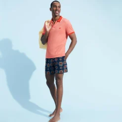 Vilebrequin Men Swim Trunks Embroidered Poulpes Neon - Limited Edition*Men The Embroidered