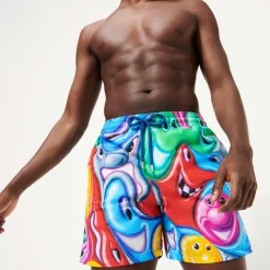 Vilebrequin Men Swim Trunks Faces In Places - X Kenny Scharf*Men The Iconic