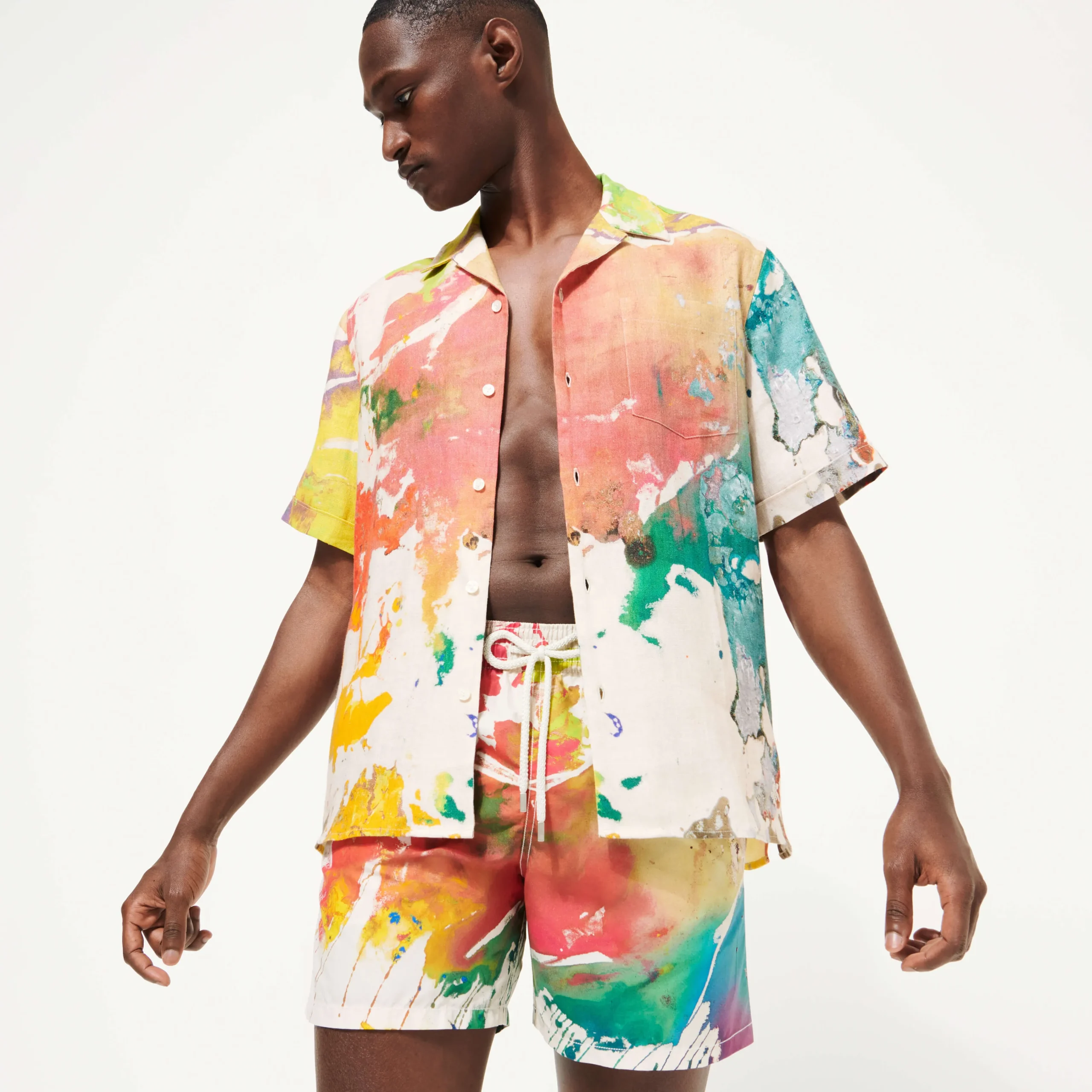 Vilebrequin Men Swim Trunks Gra - X John M Armleder*Men The Iconic