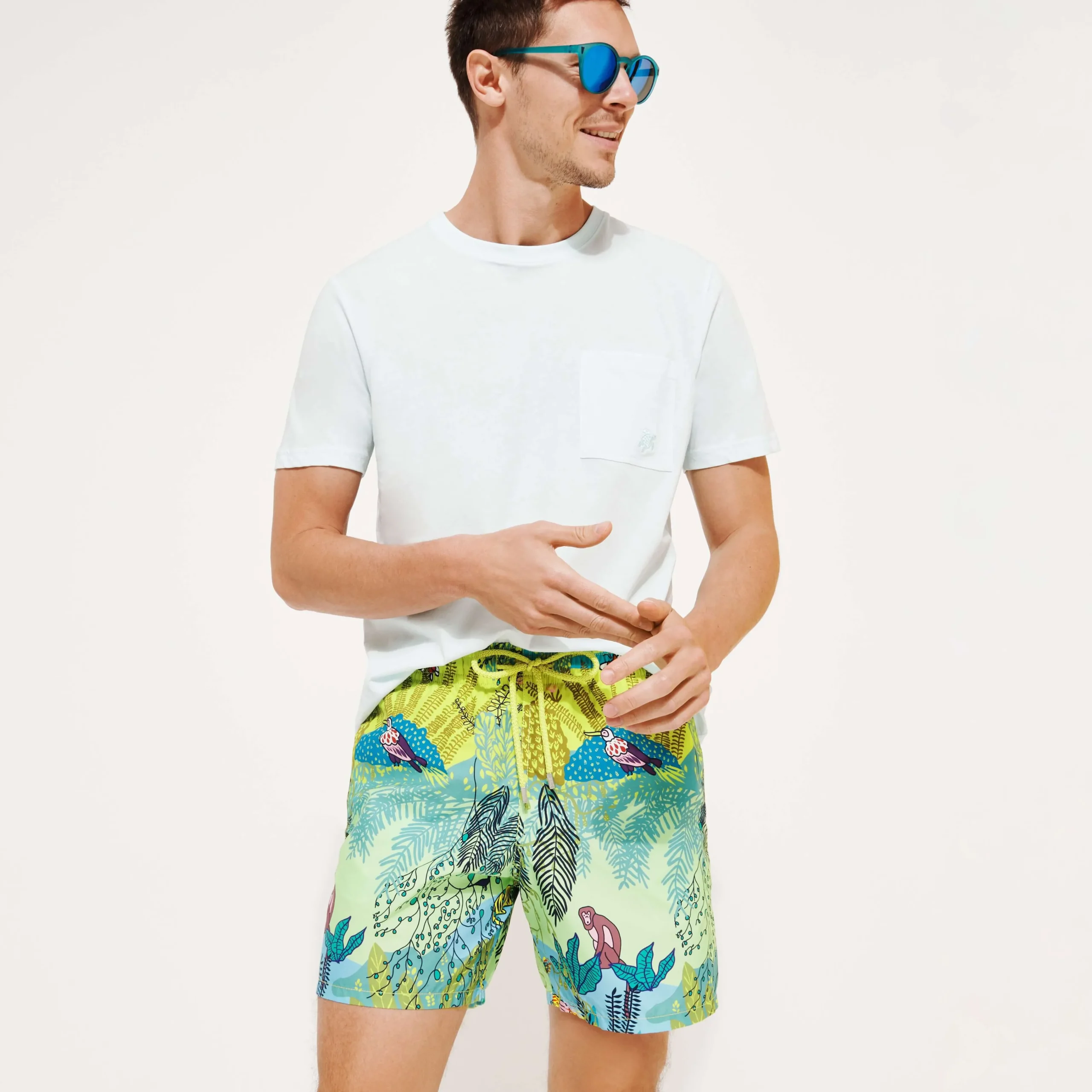 Vilebrequin Men Swim Trunks Jungle Rousseau*Men The Iconic