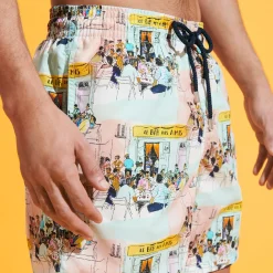 Vilebrequin Men Swim Trunks Le Bar Des Amis*Men The Iconic