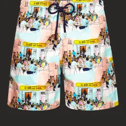 Vilebrequin Men Swim Trunks Le Bar Des Amis*Men The Iconic