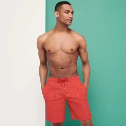 Vilebrequin Men Swim Trunks Long Micro Ronde Des Tortues*Men The Long