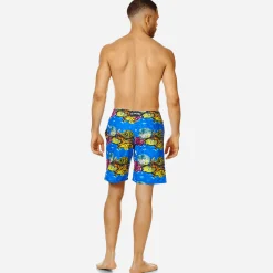 Vilebrequin Men Swim Trunks Long X Hunt Slonem*Men The Long