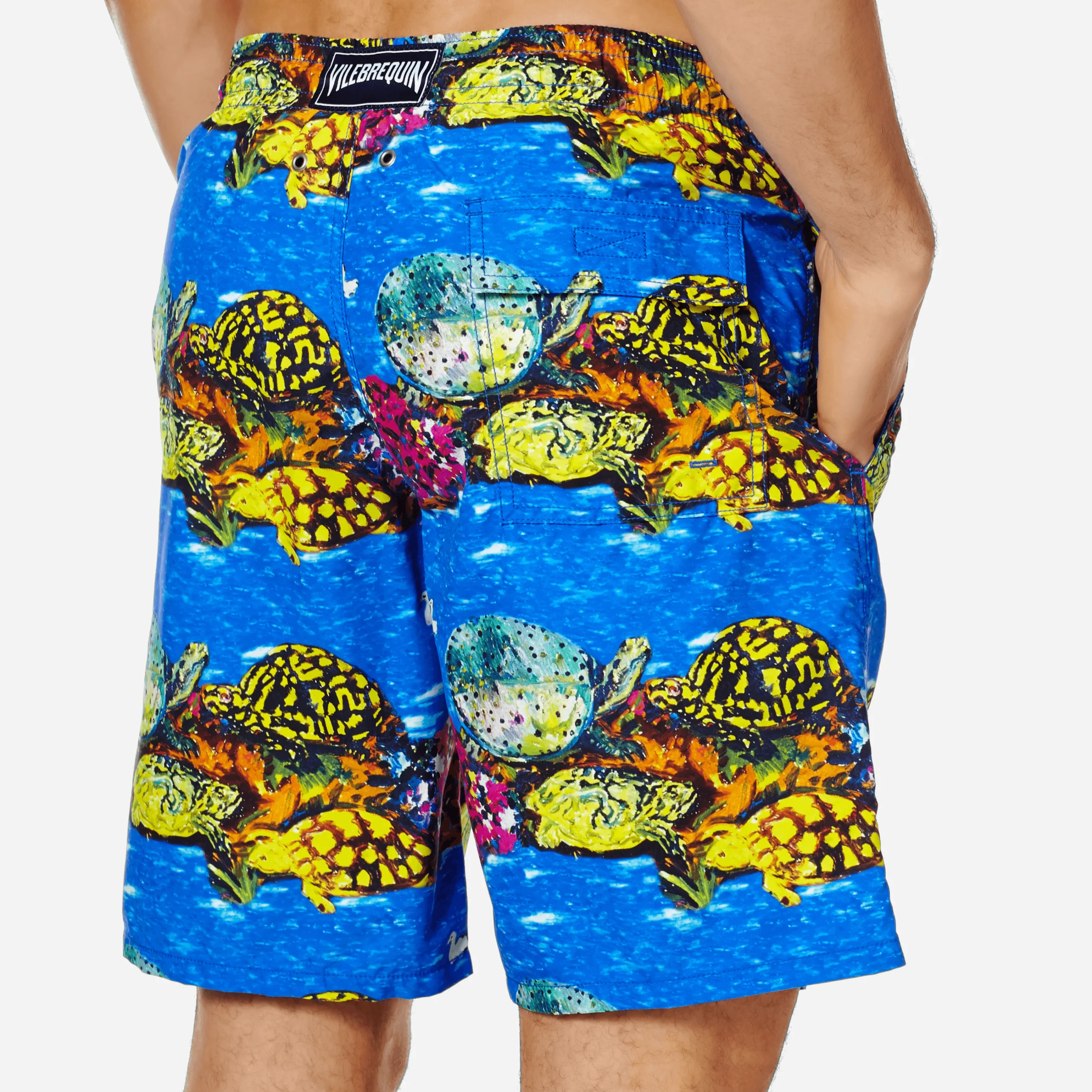 Vilebrequin Men Swim Trunks Long X Hunt Slonem*Men The Long