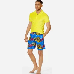 Vilebrequin Men Swim Trunks Long X Hunt Slonem*Men The Long