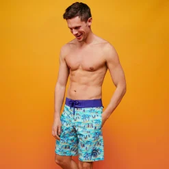 Vilebrequin Men Swim Trunks Palms & Surfs - X The Beach Boys*Men The Long