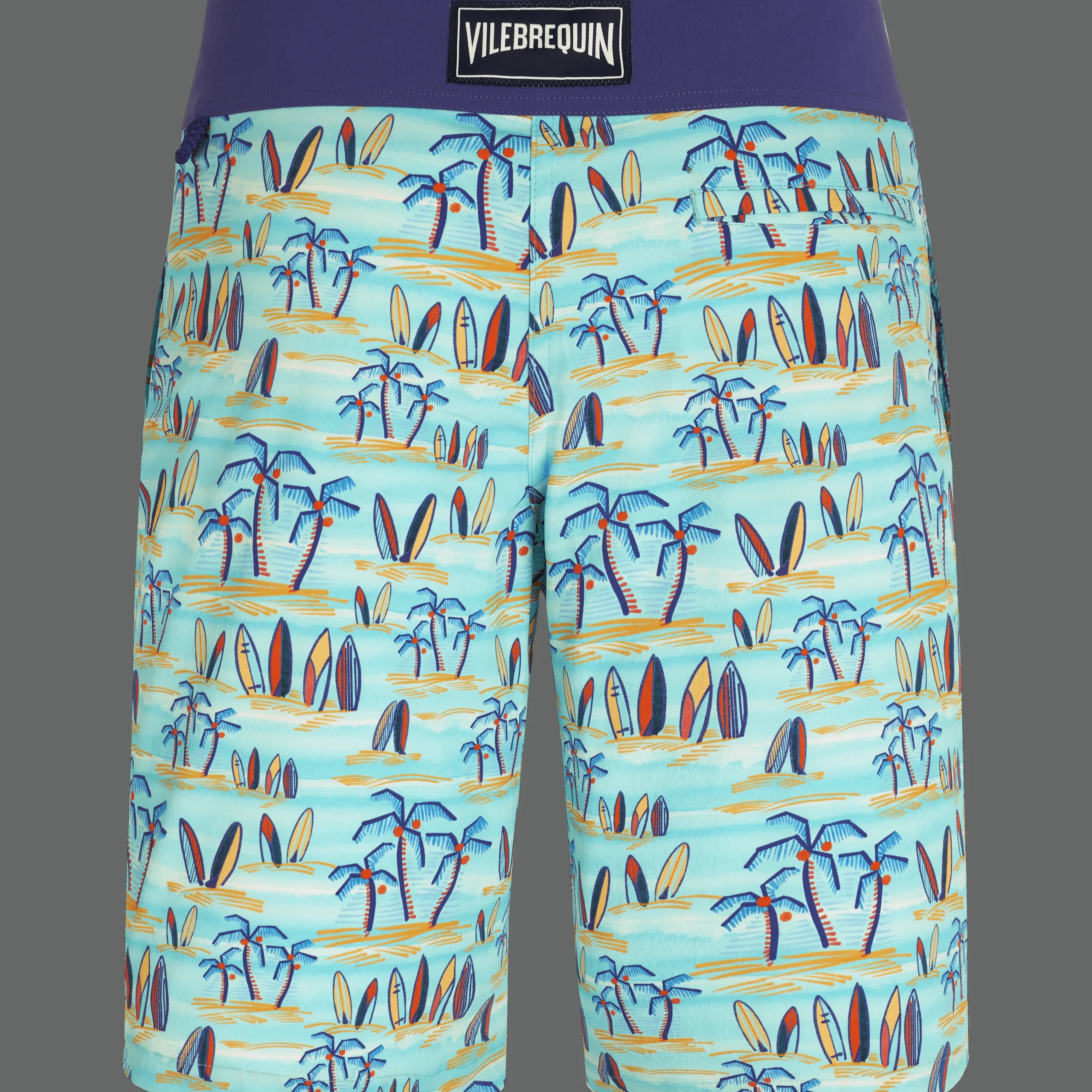 Vilebrequin Men Swim Trunks Palms & Surfs - X The Beach Boys*Men The Long