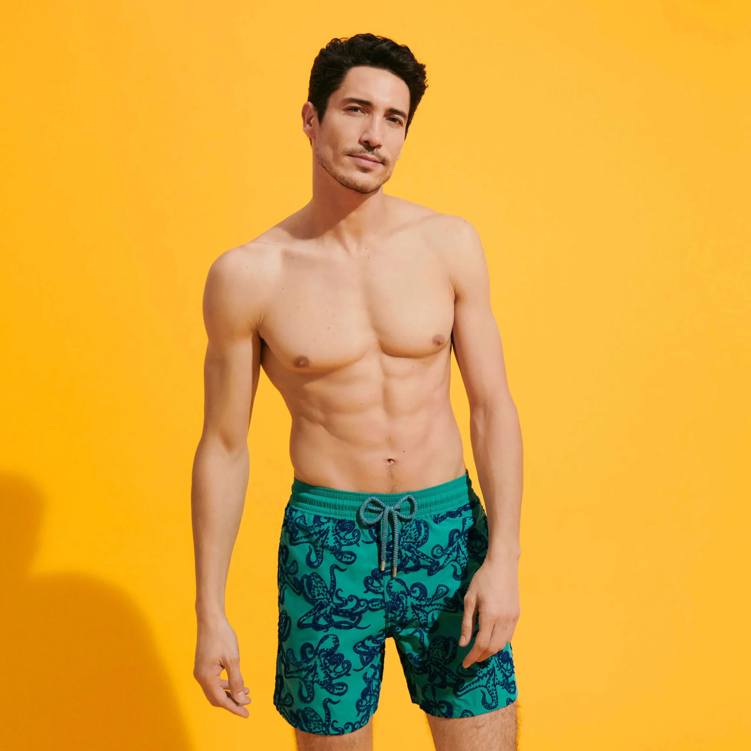 Vilebrequin Men Swim Trunks Poulpes Flocked*Men The Iconic