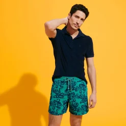 Vilebrequin Men Swim Trunks Poulpes Flocked*Men The Iconic