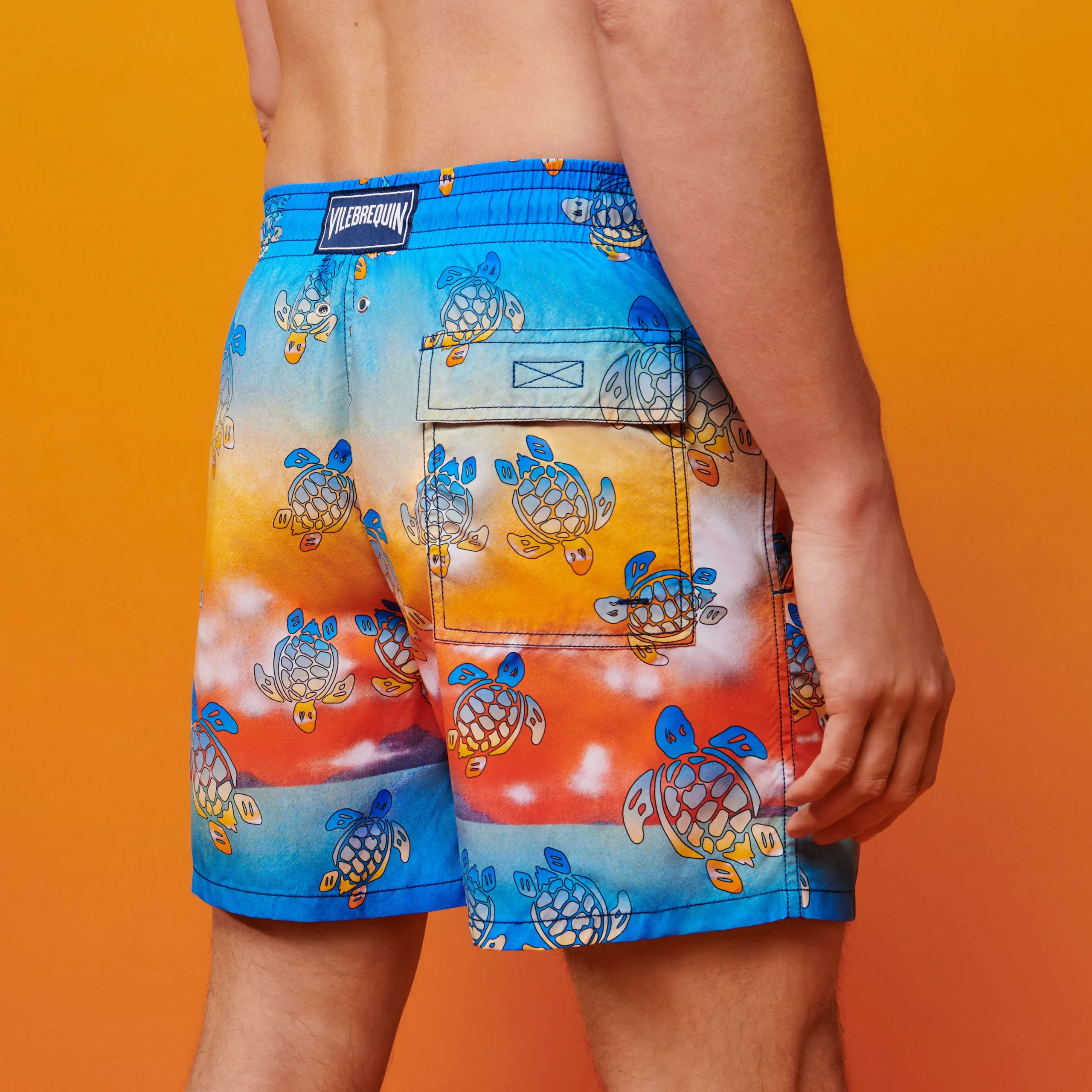 Vilebrequin Men Swim Trunks Ronde Des Tortues Sunset - X The Beach Boys*Men The Iconic
