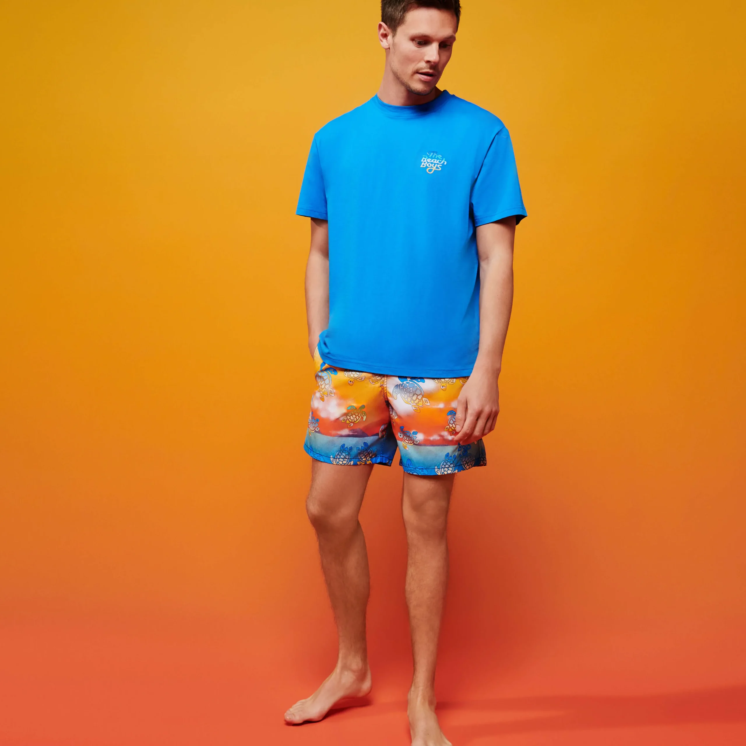 Vilebrequin Men Swim Trunks Ronde Des Tortues Sunset - X The Beach Boys*Men The Iconic