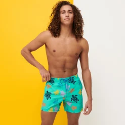 Vilebrequin Men Swim Trunks Ronde Des Tortues Multicolore*Men The Iconic