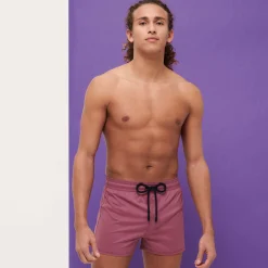 Vilebrequin Men Swim Trunks Short And Fitted Stretch Solid*Men The Short