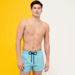 Vilebrequin Men Swim Trunks Short And Fitted Stretch Solid*Men The Short