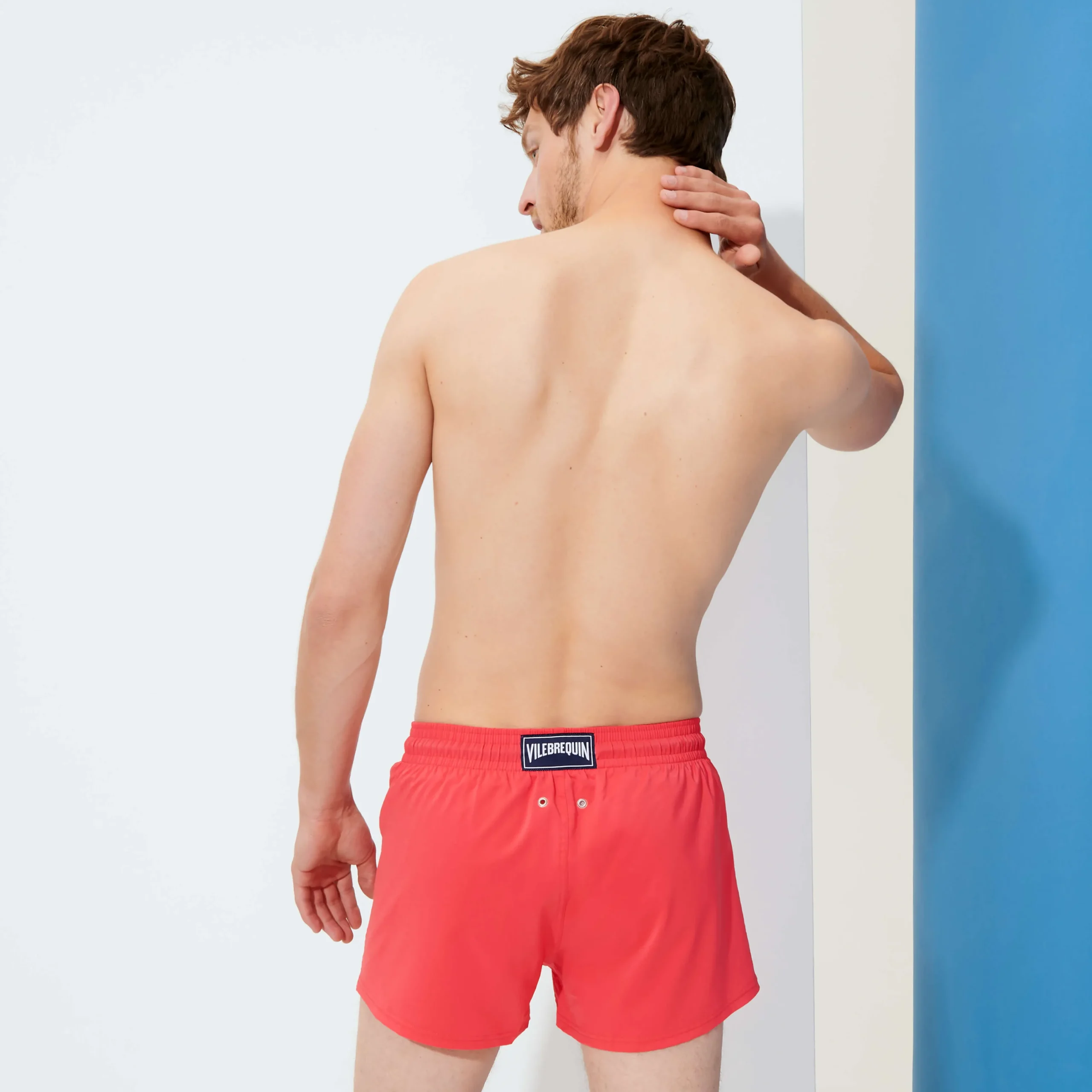 Vilebrequin Men Swim Trunks Short And Fitted Stretch Solid*Men The Short