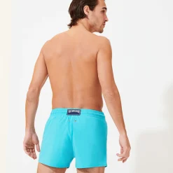 Vilebrequin Men Swim Trunks Short And Fitted Stretch Solid*Men The Short